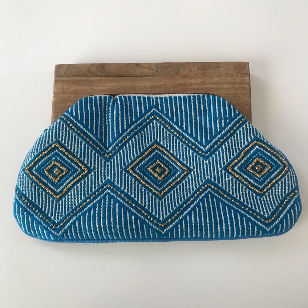 Chloe & Lex Hand Beaded Summer Clutch